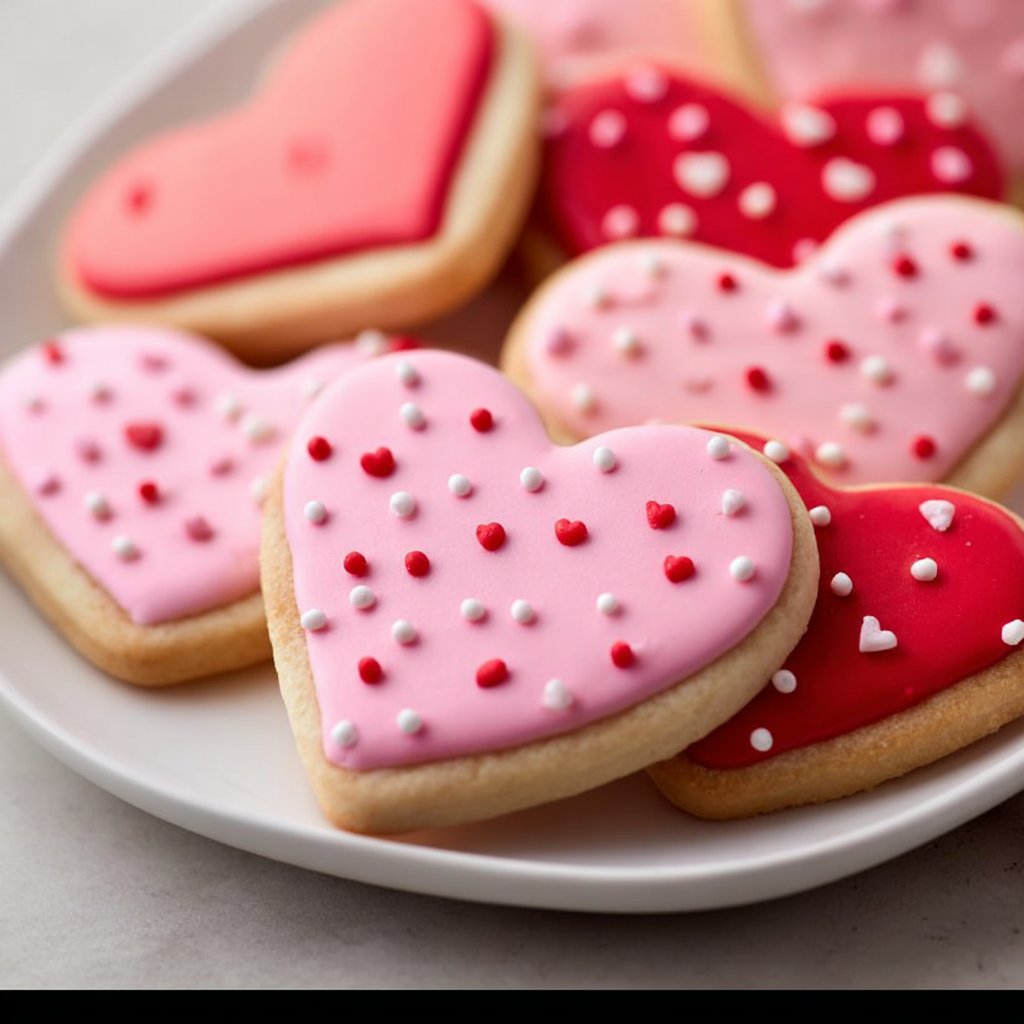 Valentine's Day Sugar Cookies 2 Valentine's Day Sugar Cookies