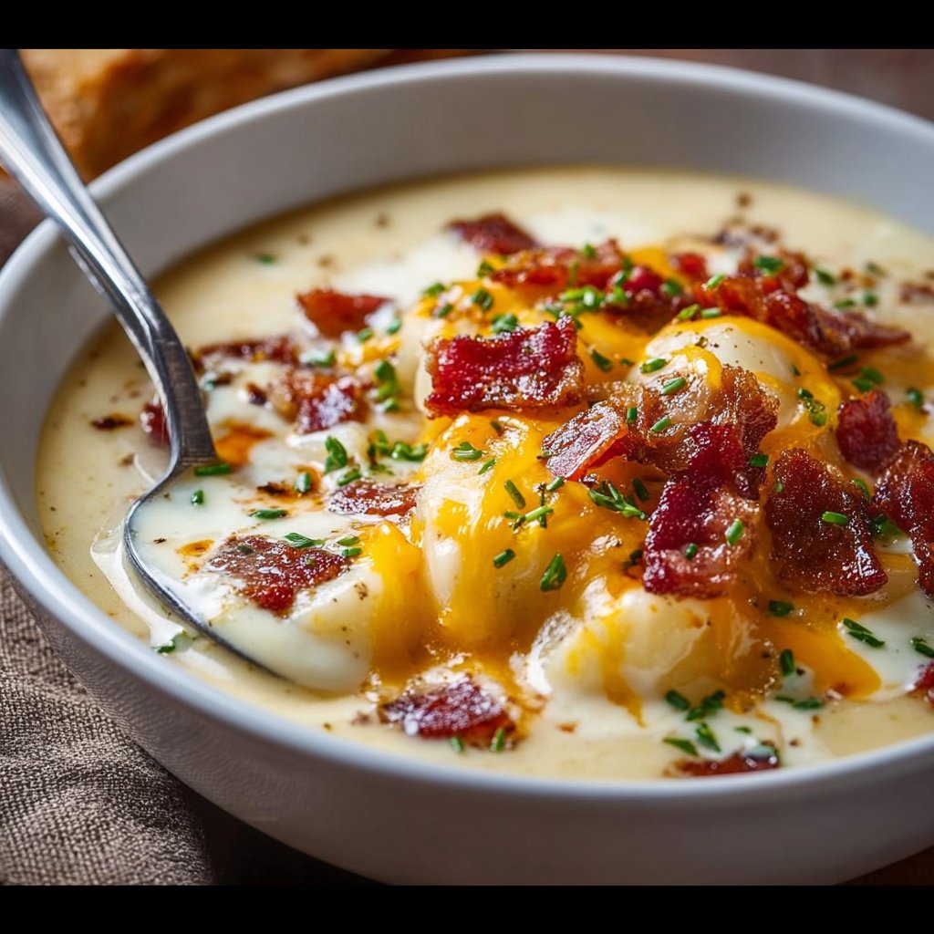 Loaded Baked Potato Soup 2 Loaded Baked Potato Soup