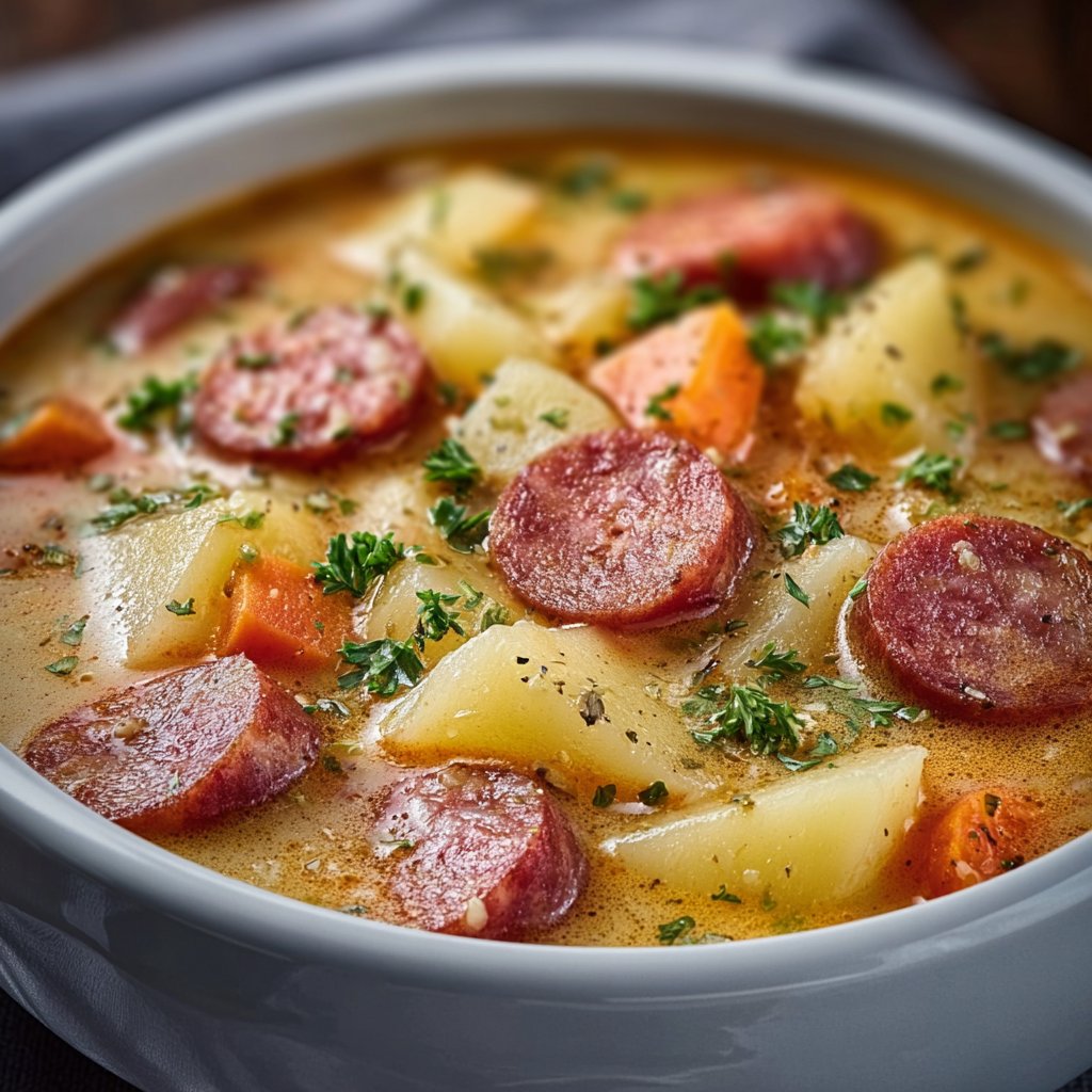 Kielbasa Potato Soup 2 Kielbasa Potato Soup