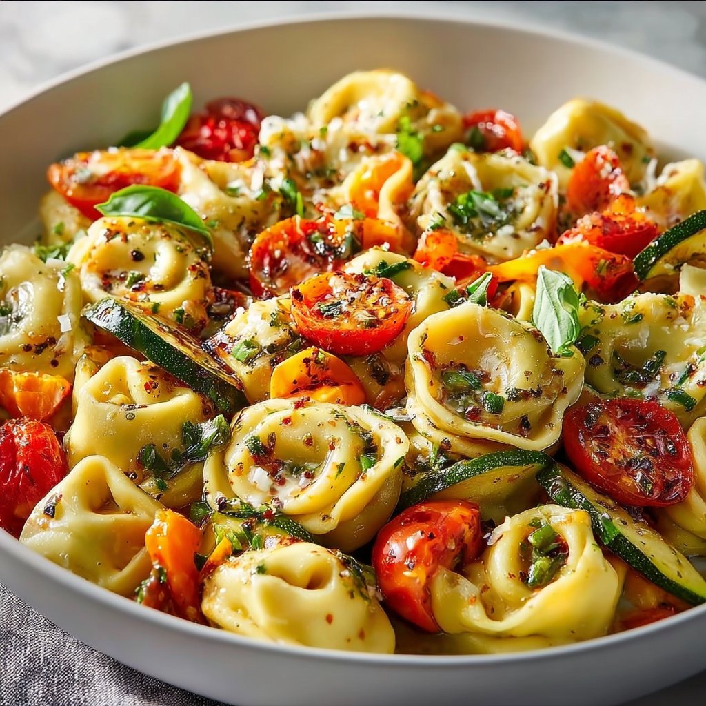 Cheese Tortellini with Summer Veggies: A Delicious & Easy Recipe 2 Cheese Tortellini with Summer Veggies: A Delicious & Easy Recipe
