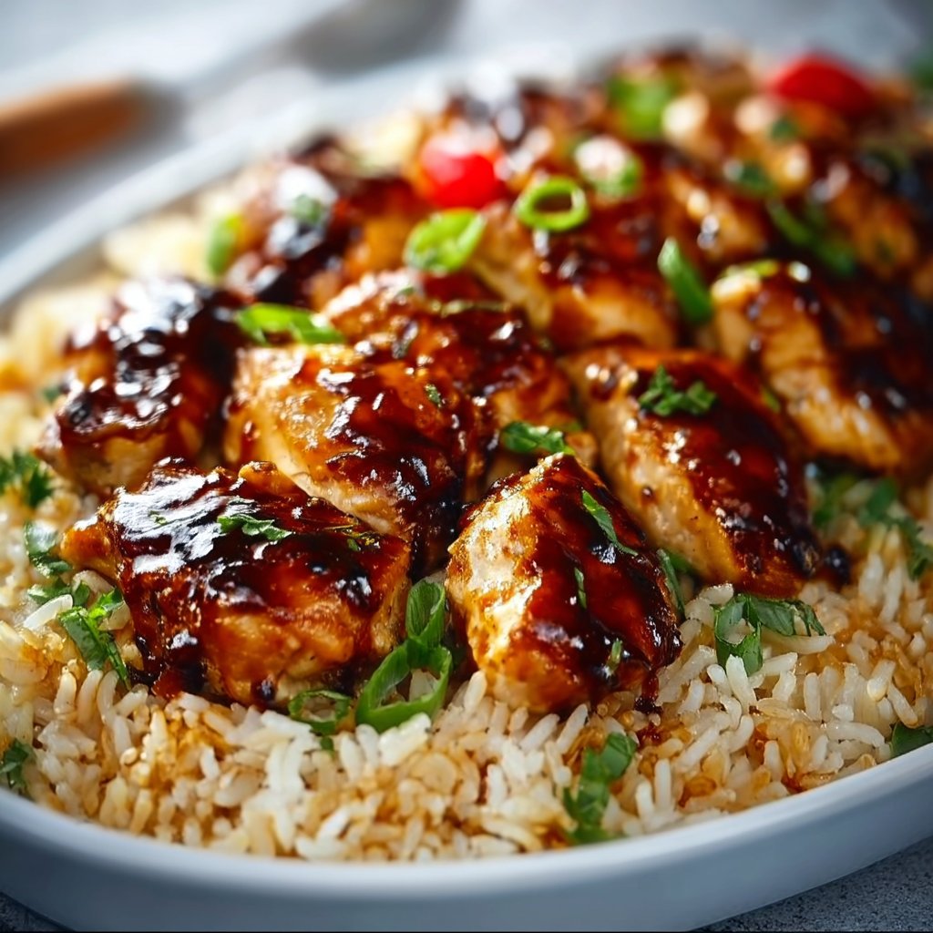 One-Pan Honey BBQ Chicken & Rice 2 One-Pan Honey BBQ Chicken & Rice
