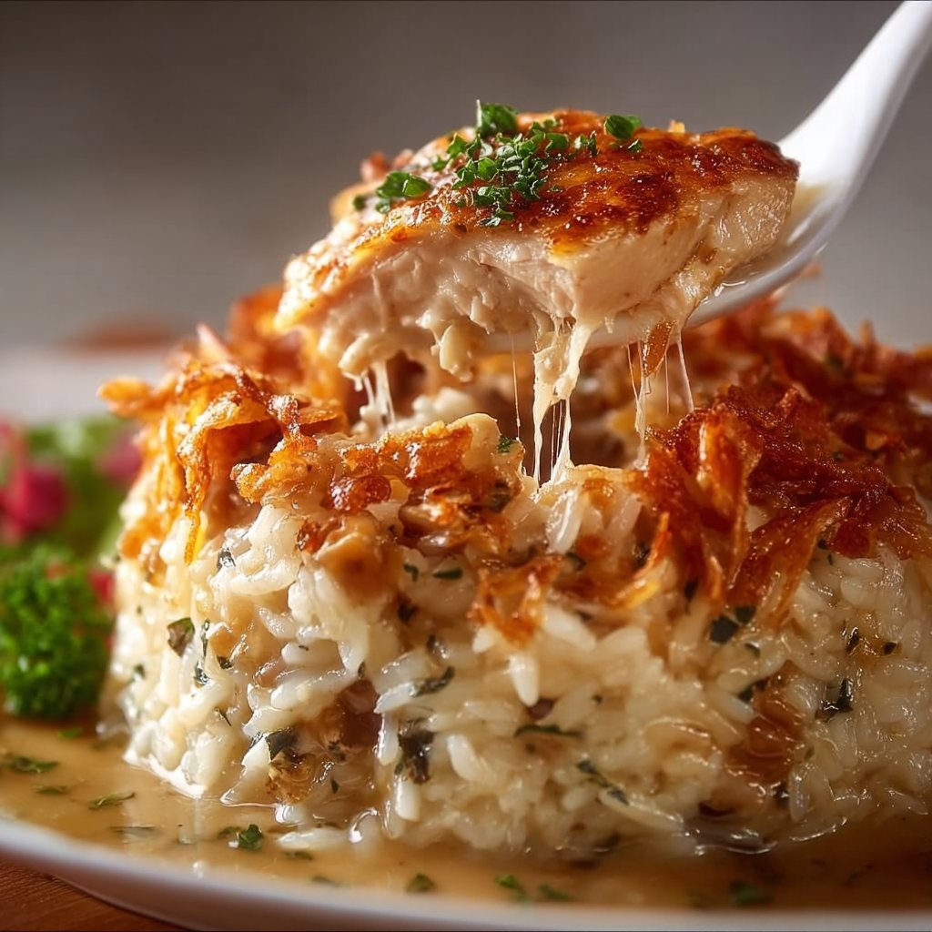 French Onion Chicken Rice 2 French Onion Chicken Rice