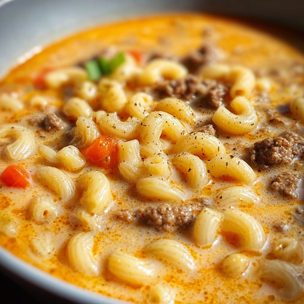Cheeseburger Macaroni Soup: Creamy Comfort in Every Bowl 2 Cheeseburger Macaroni Soup: Creamy Comfort in Every Bowl