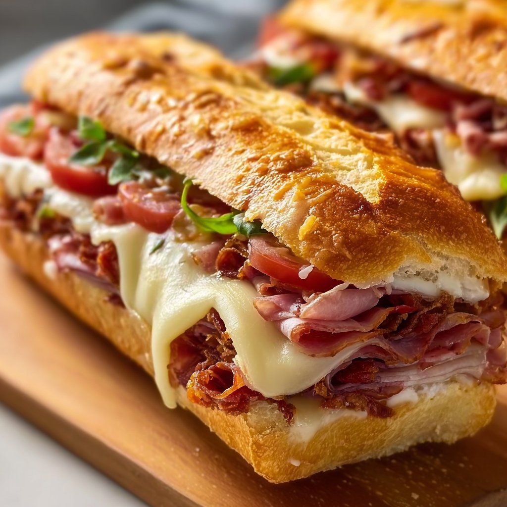 Baked Italian Sub Sandwiches 2 Baked Italian Sub Sandwiches