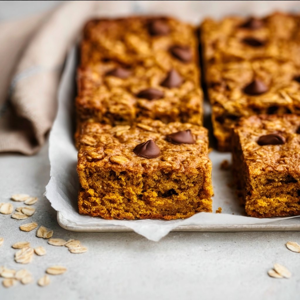 Healthy Pumpkin Oatmeal Bars 2 Healthy Pumpkin Oatmeal Bars