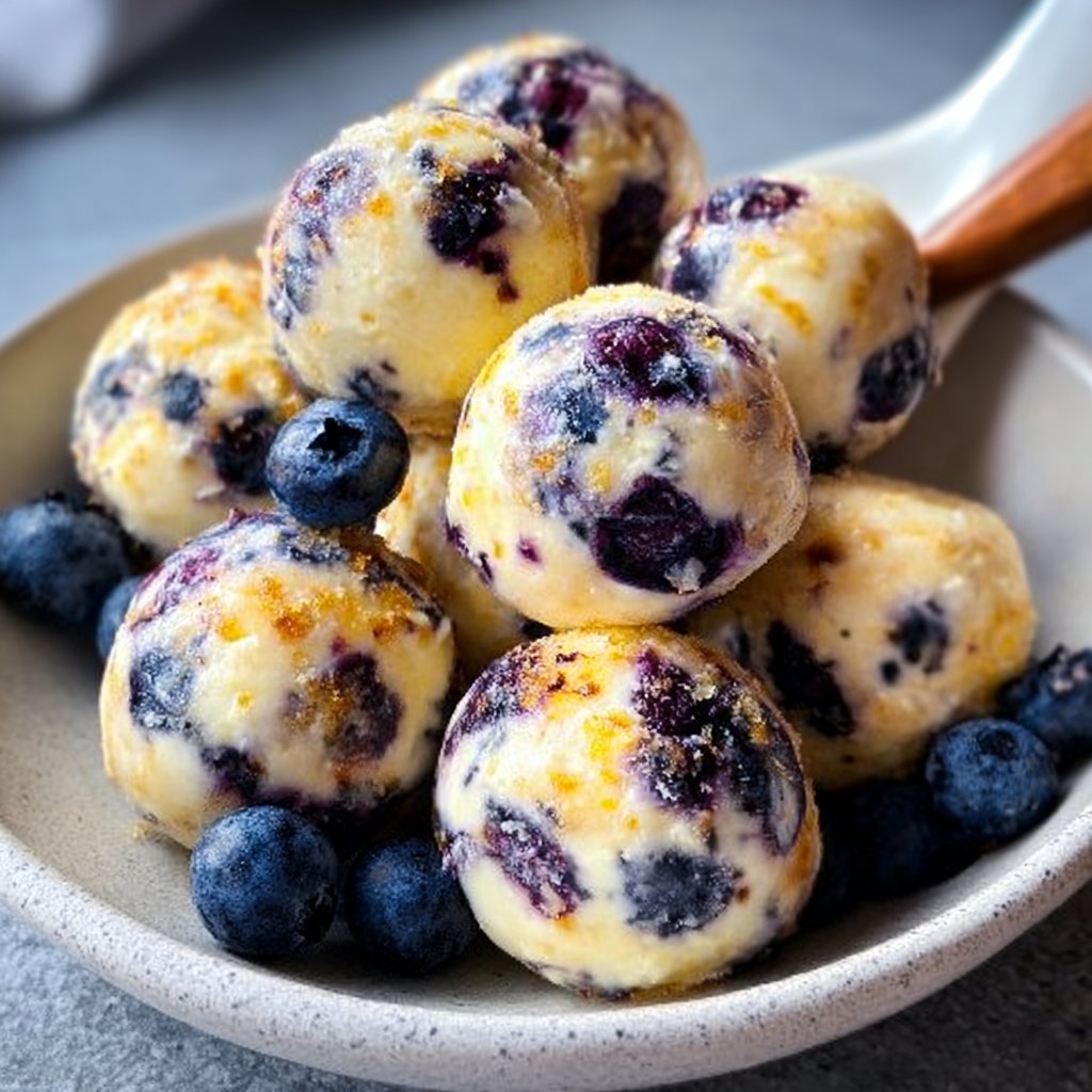 Lemon Blueberry Cottage Cheese Protein Bites 2 Lemon Blueberry Cottage Cheese Protein Bites