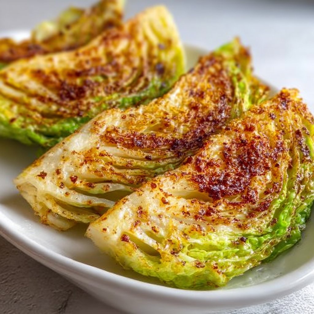 Crispy Air Fryer Cabbage Wedges