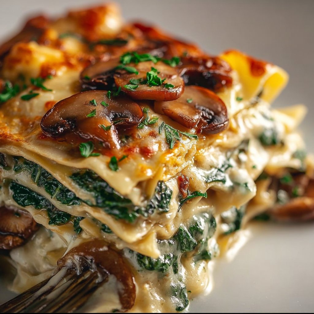Mushroom and Spinach Lasagna