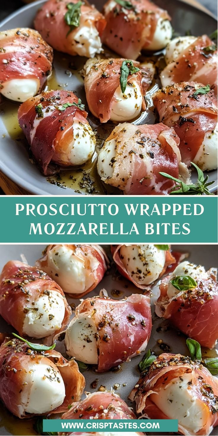 Prosciutto Wrapped Mozzarella Bites