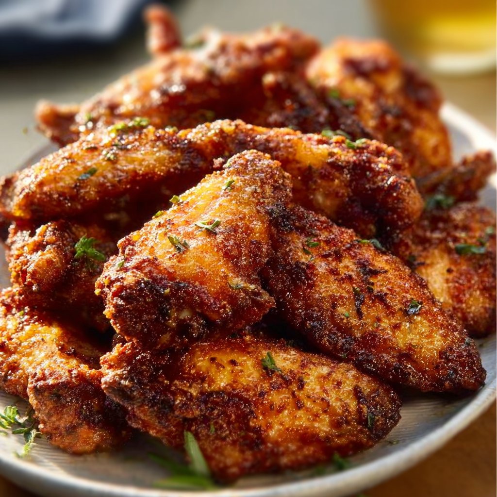 Crispy Dry Rub Chicken Wings 2 Crispy Dry Rub Chicken Wings