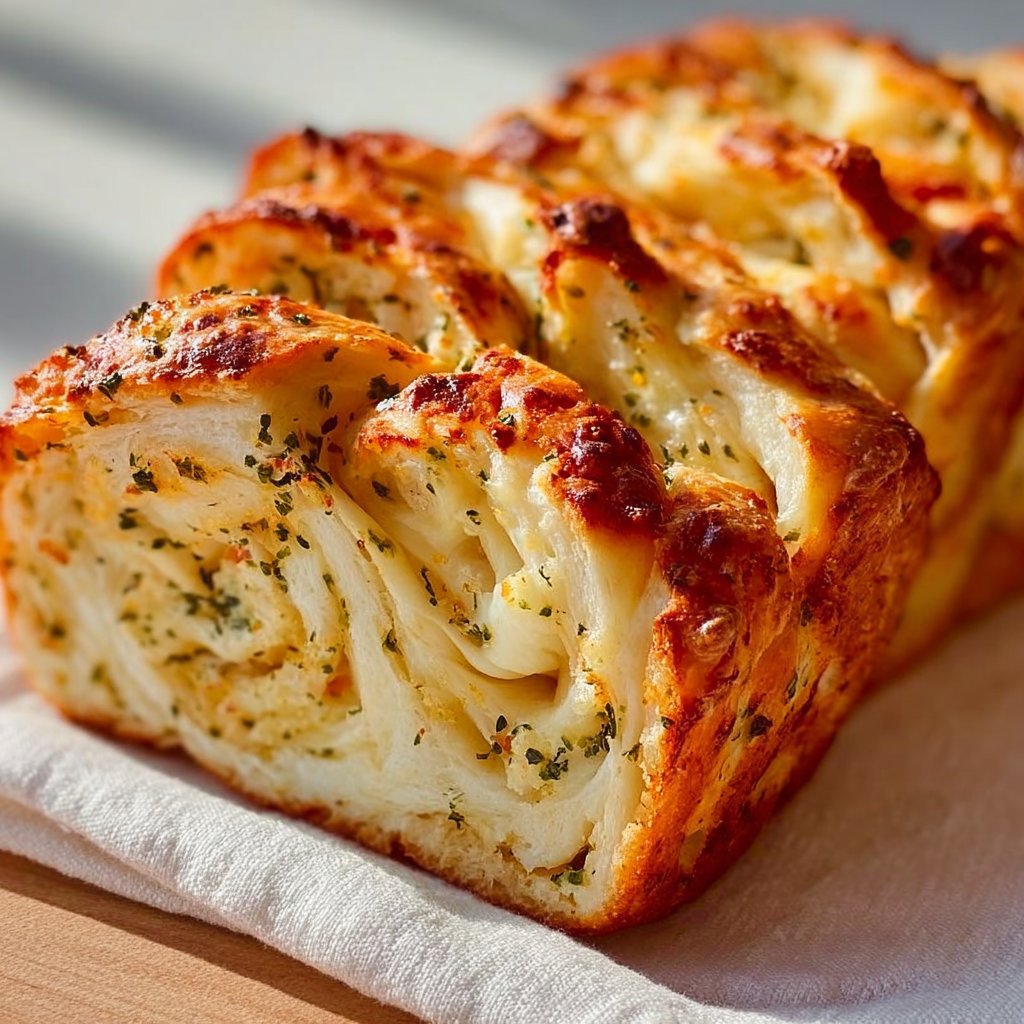Cheesy Garlic Swirled Bread