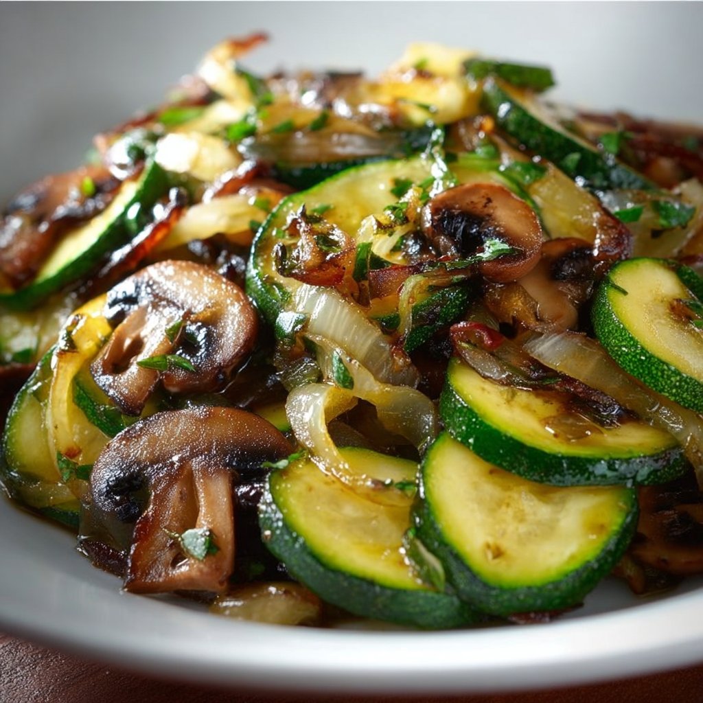 Sautéed Zucchini, Mushrooms, and Onions 2 Sautéed Zucchini, Mushrooms, and Onions