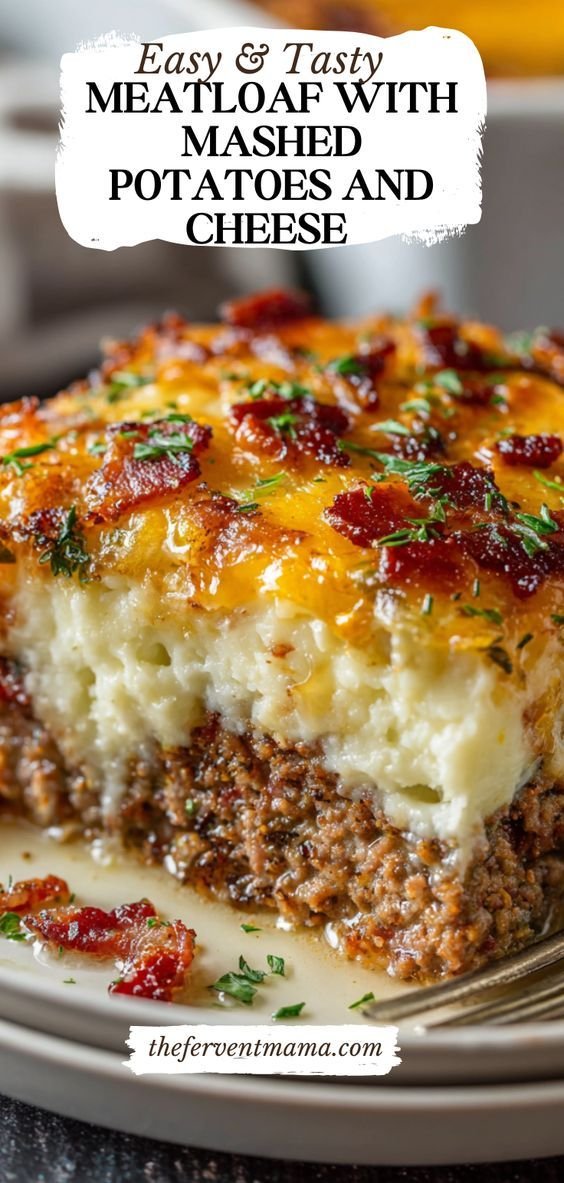 Meatloaf with Mashed Potatoes and Cheese Recipe 2 Meatloaf with Mashed Potatoes and Cheese Recipe