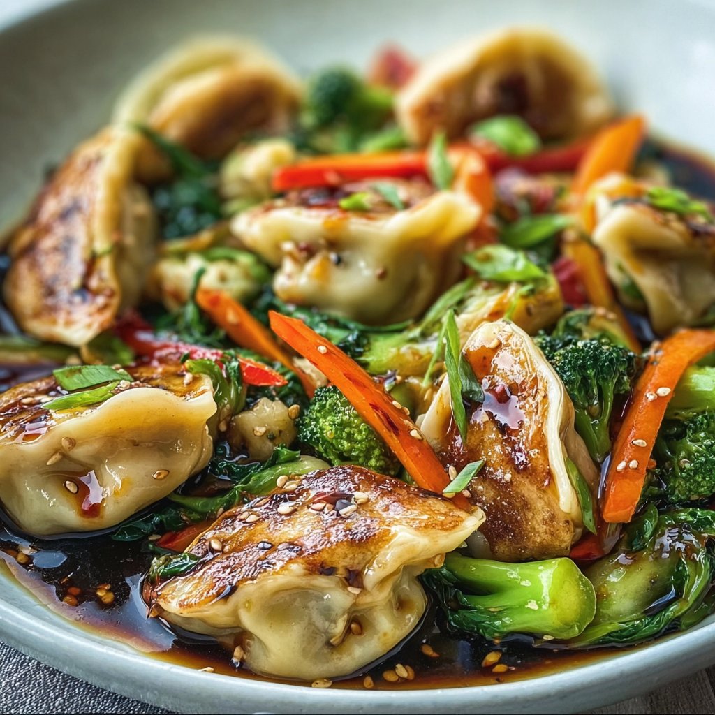Potsticker Stir Fry Delight 2 Potsticker Stir Fry Delight