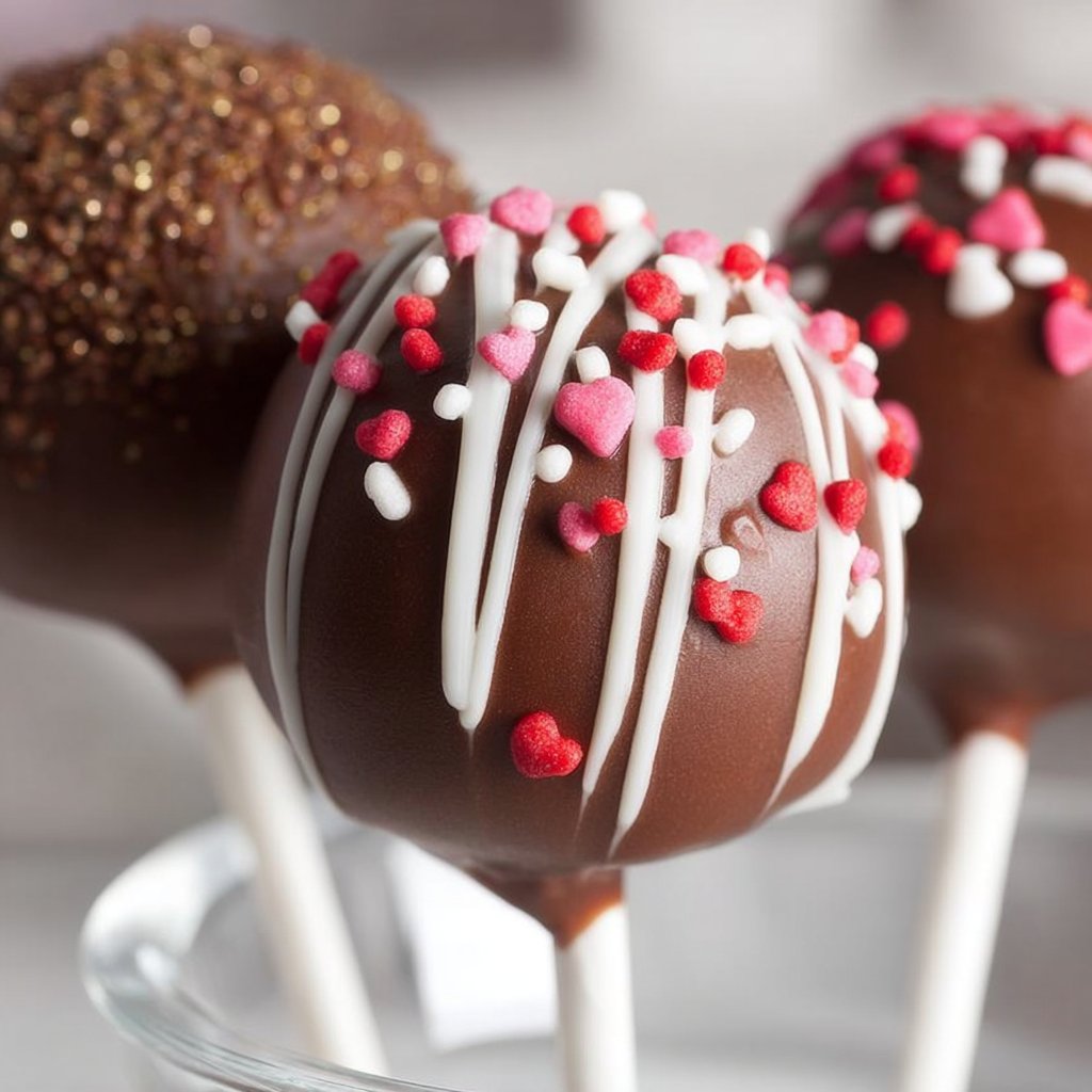 Valentine's Day Brownie Cake Pops 2 Valentine's Day Brownie Cake Pops