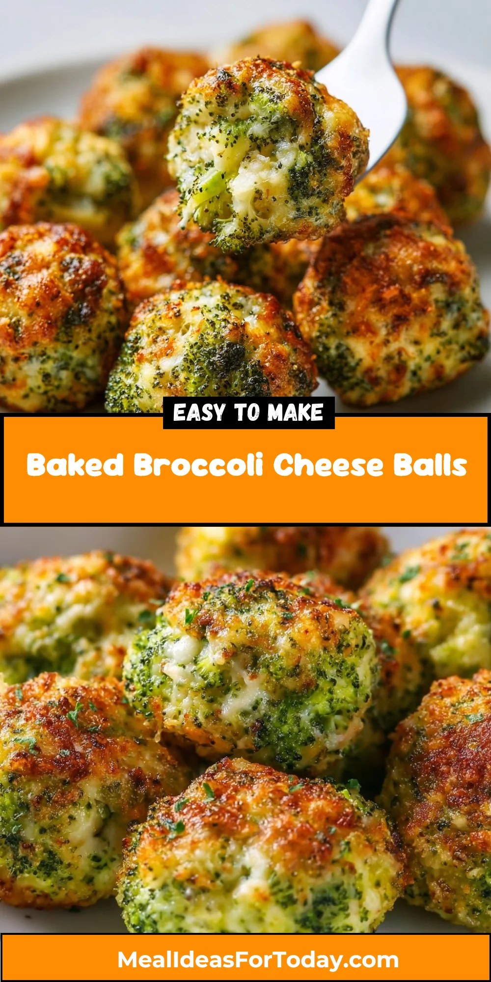 Baked Broccoli Cheese Balls 2 Baked Broccoli Cheese Balls