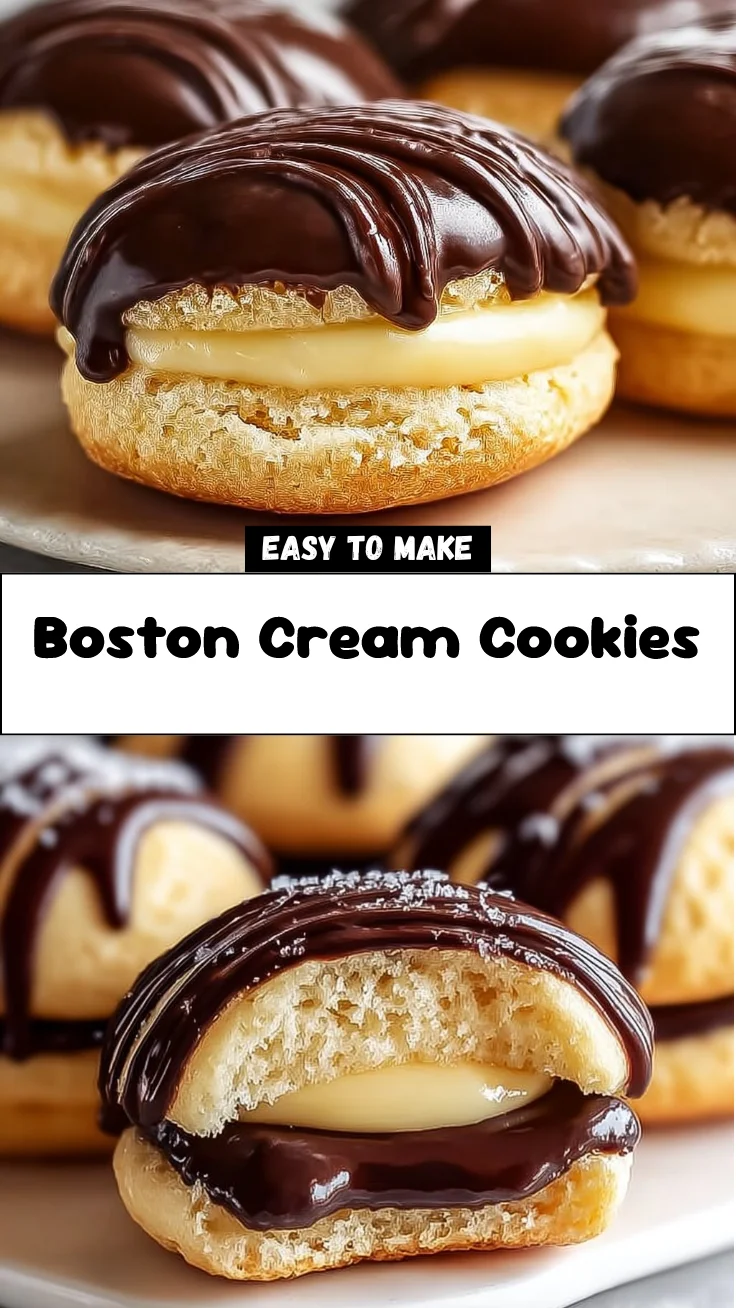 Boston Cream Cookies 2 Boston Cream Cookies