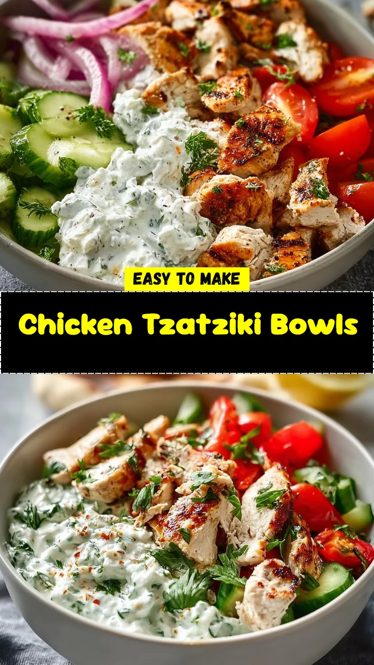 Chicken Tzatziki Bowls 2 Chicken Tzatziki Bowls