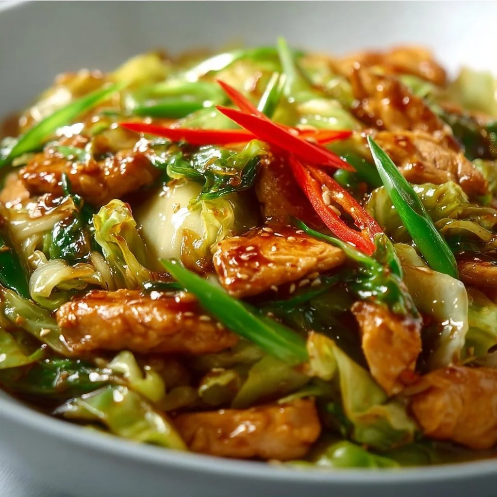 Chinese Chicken Cabbage Stir-Fry 3 Chinese Chicken Cabbage Stir-Fry