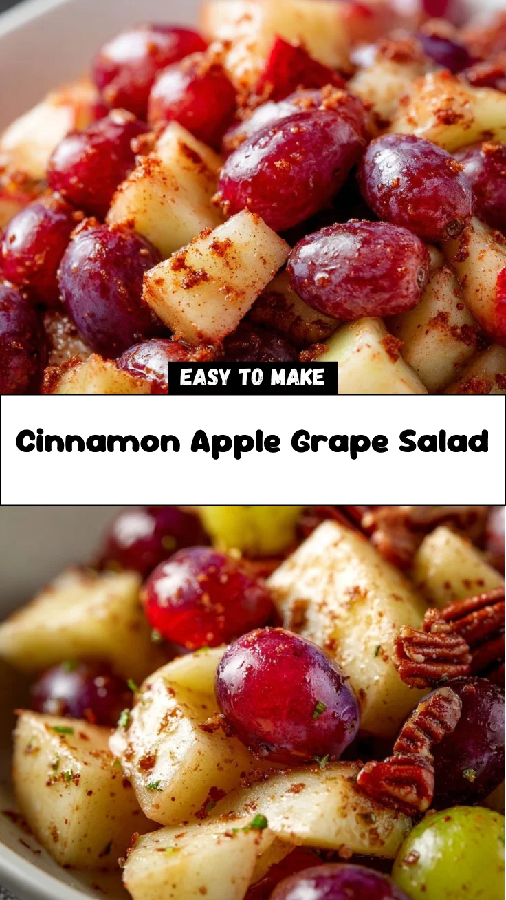 Cinnamon Apple Grape Salad 2 Cinnamon Apple Grape Salad