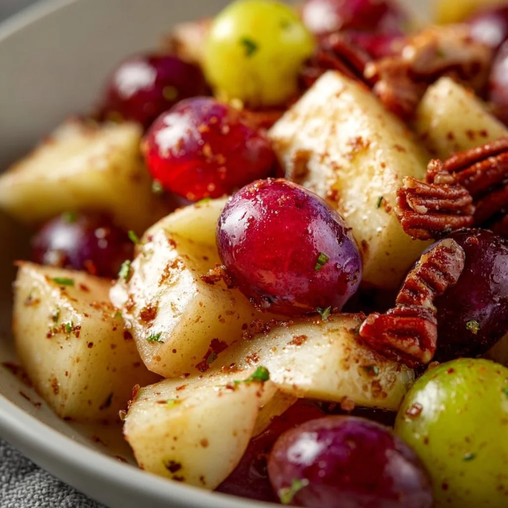 Cinnamon Apple Grape Salad 3 Cinnamon Apple Grape Salad