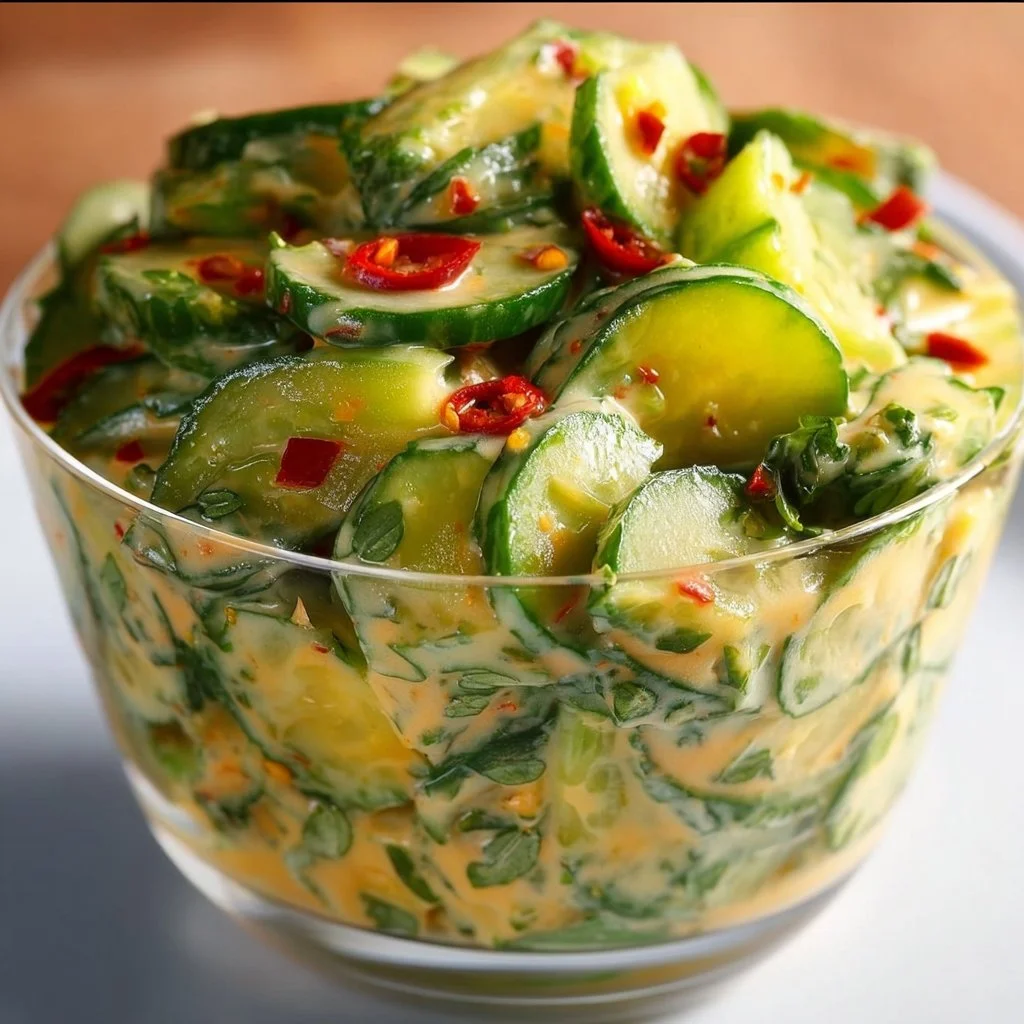 Creamy Asian Cucumber Salad Bowl 3 Creamy Asian Cucumber Salad Bowl Recipe