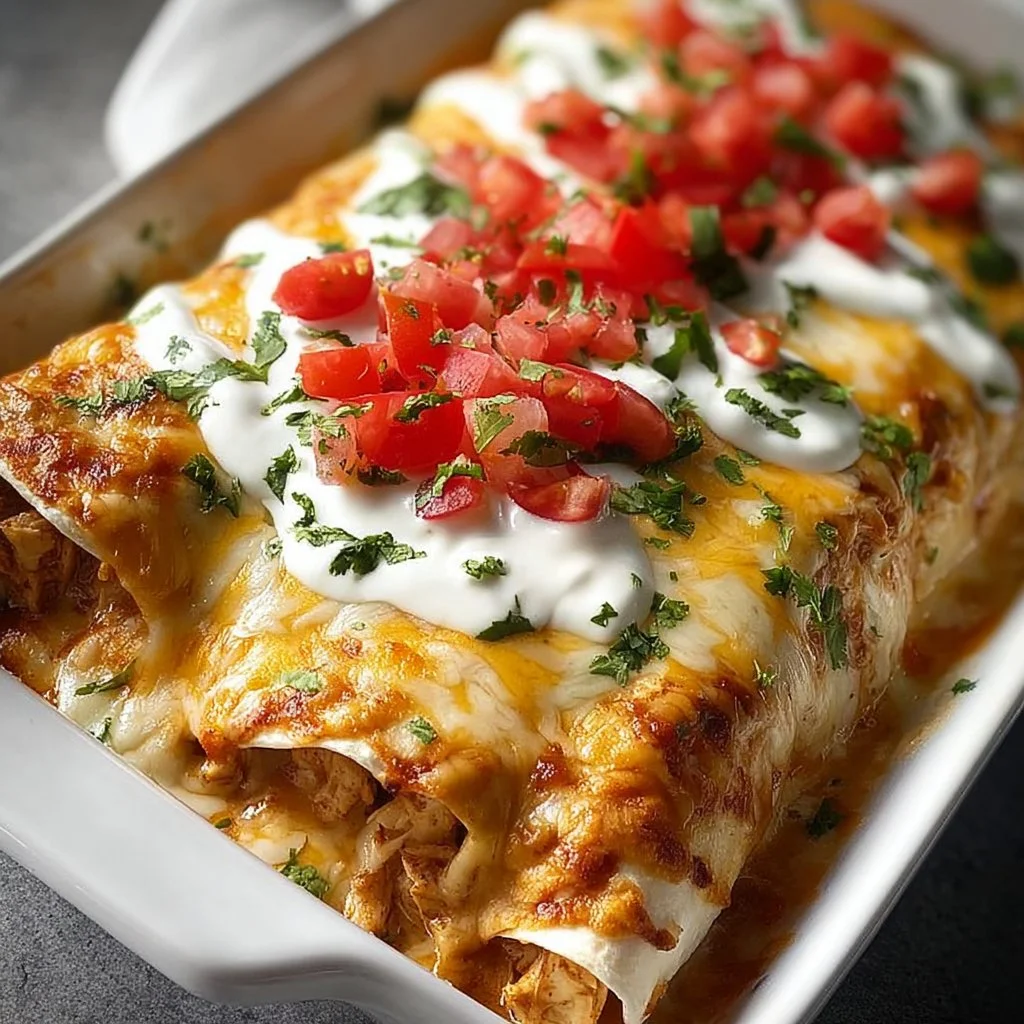 Creamy Queso Chicken Enchiladas 3 Creamy Queso Chicken Enchiladas for Effortless Family Dinners
