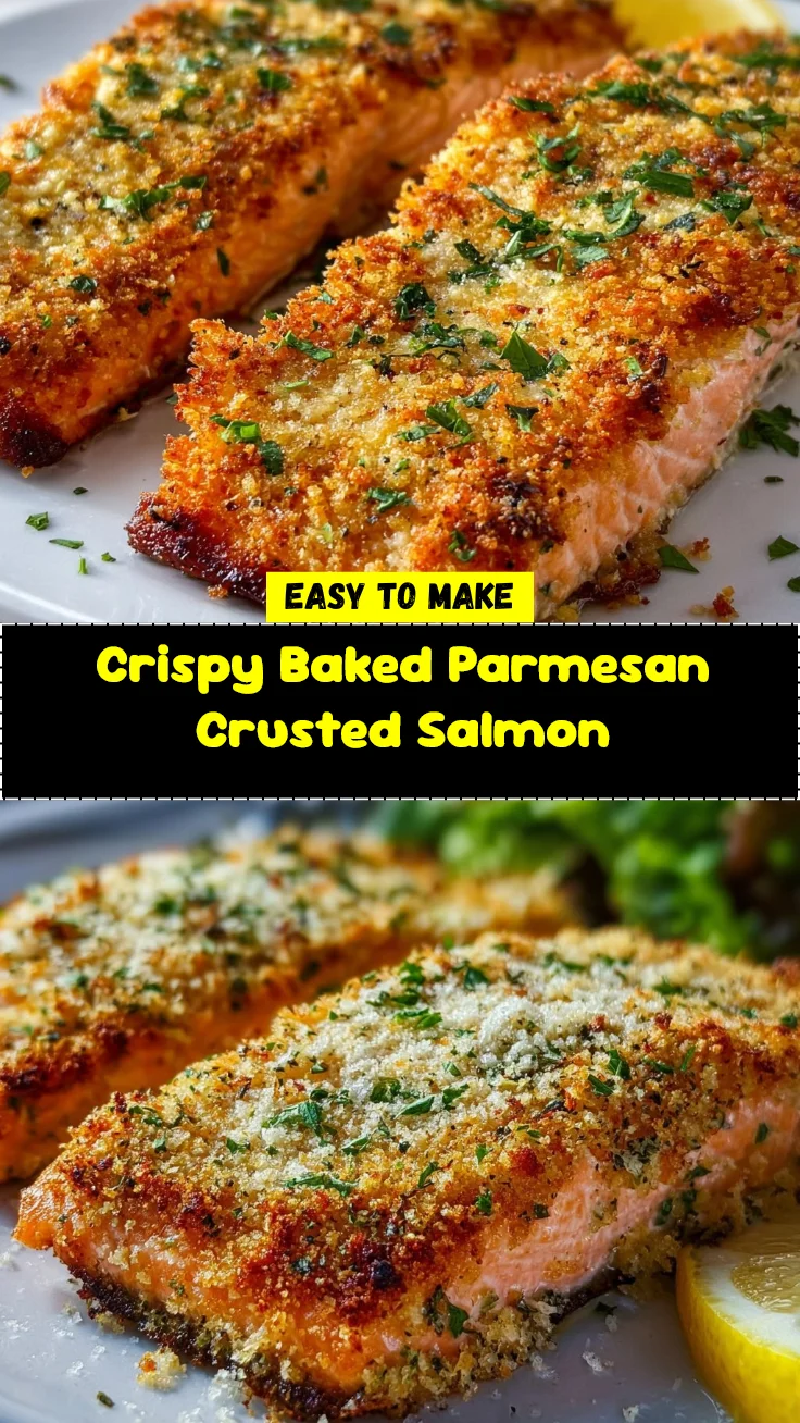 Crispy Baked Parmesan Crusted Salmon 2 Crispy Baked Parmesan Crusted Salmon