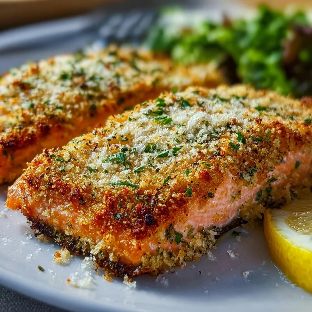 Crispy Baked Parmesan Crusted Salmon 3 Crispy Baked Parmesan Crusted Salmon