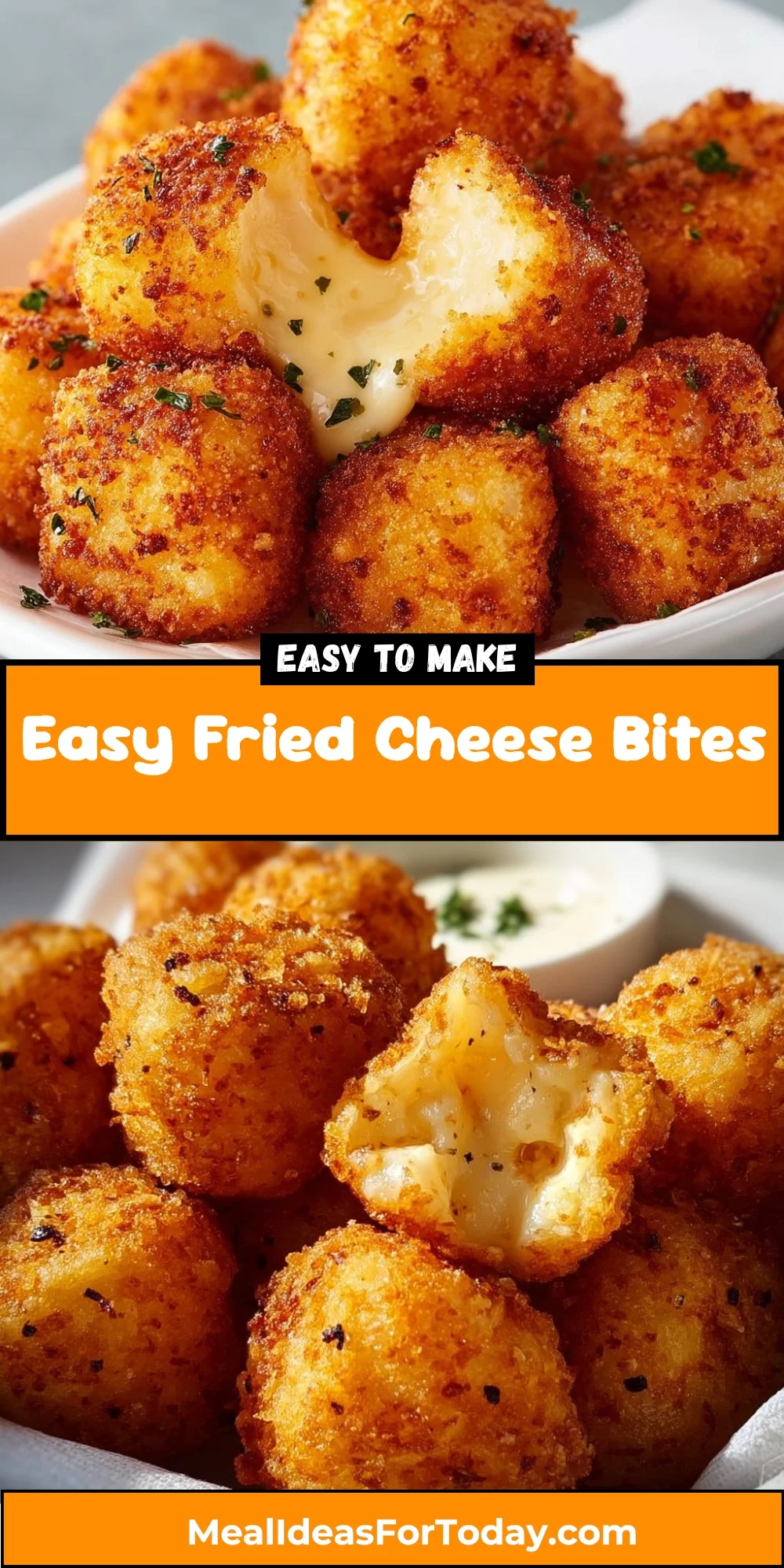 Easy Fried Cheese Bites 2 Easy Fried Cheese Bites