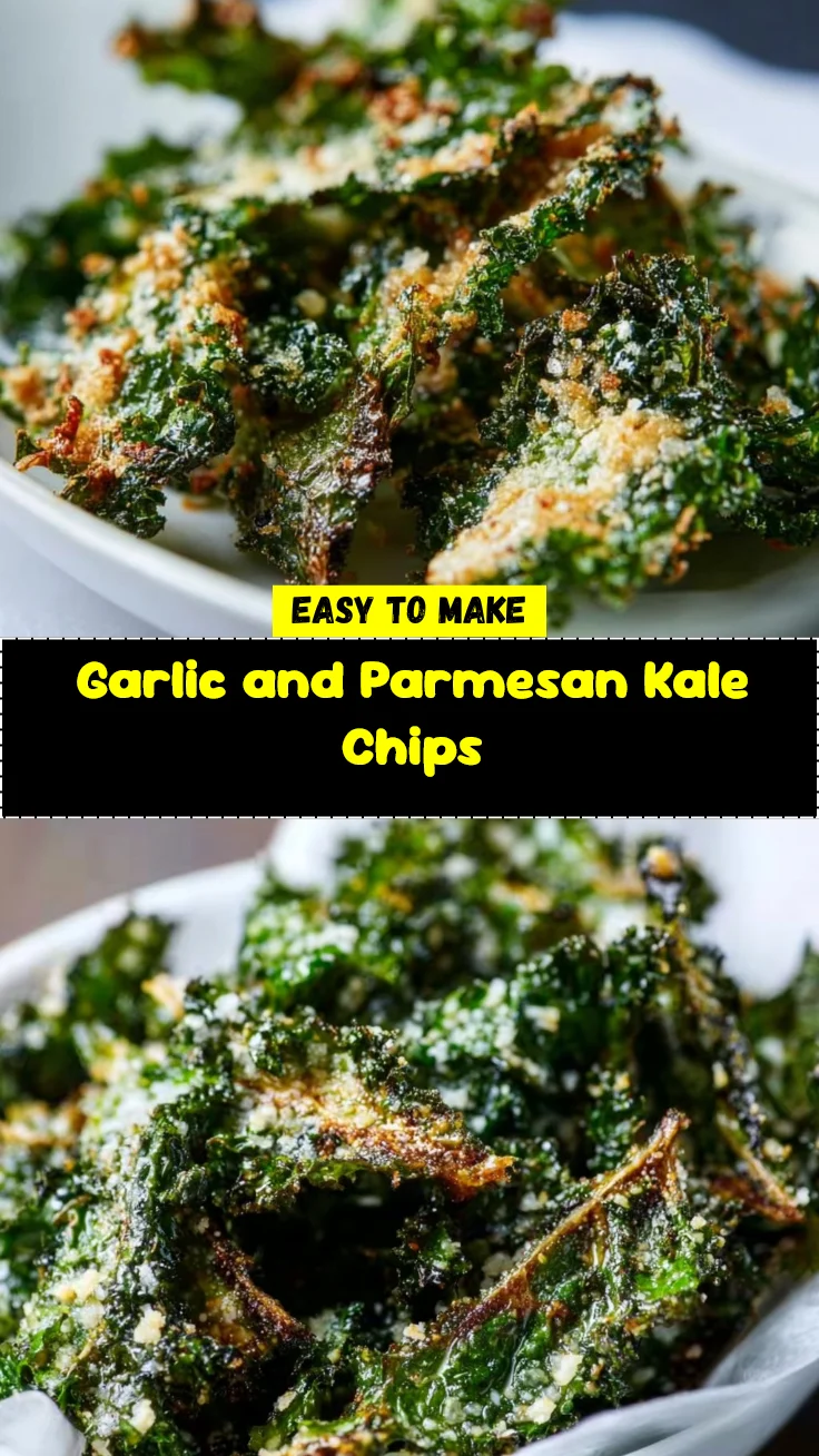 Garlic and Parmesan Kale Chips