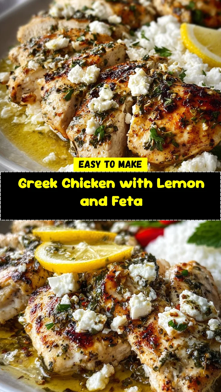 Greek Chicken with Lemon and Feta 2 Greek Chicken with Lemon and Feta