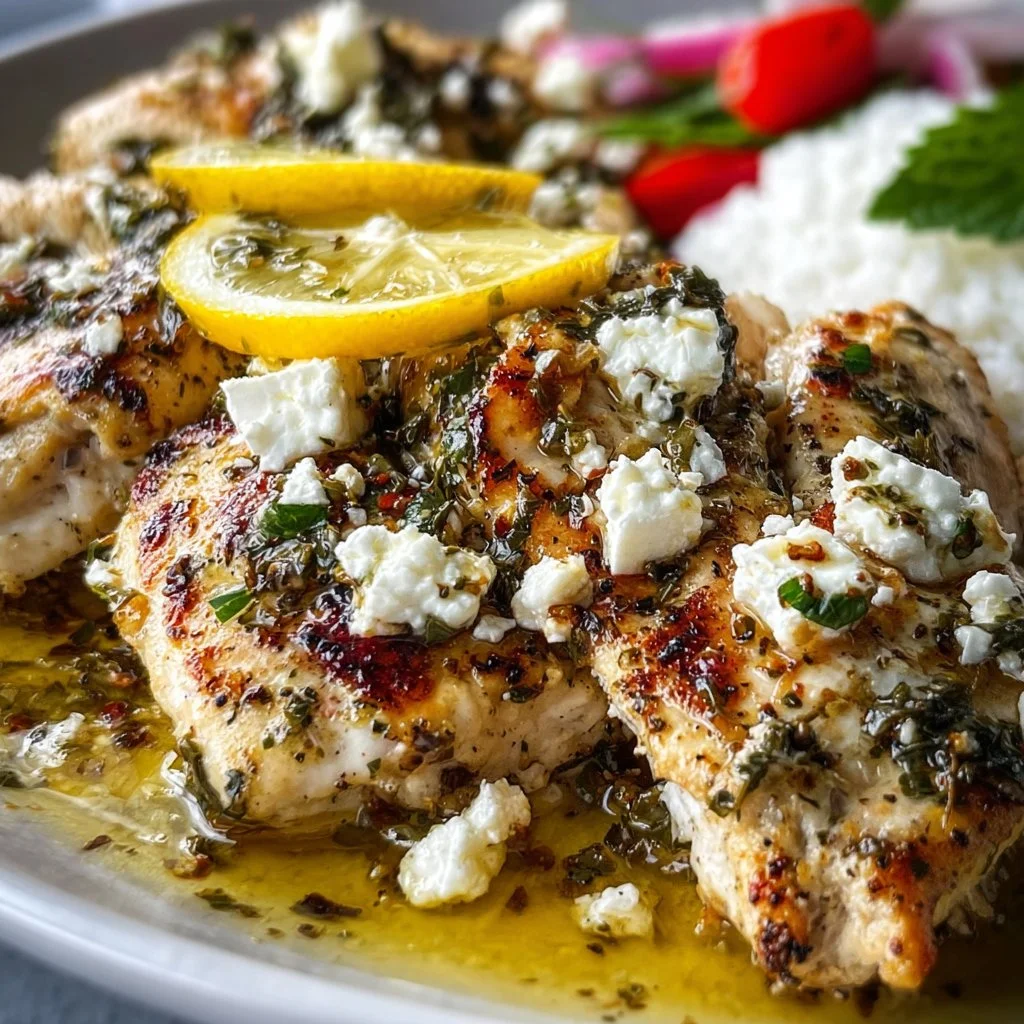 Greek Chicken with Lemon and Feta 3 Greek Chicken with Lemon and Feta