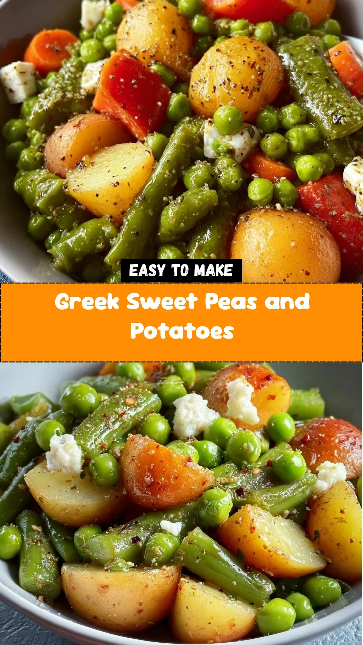 Greek Sweet Peas and Potatoes 2 Greek Sweet Peas and Potatoes