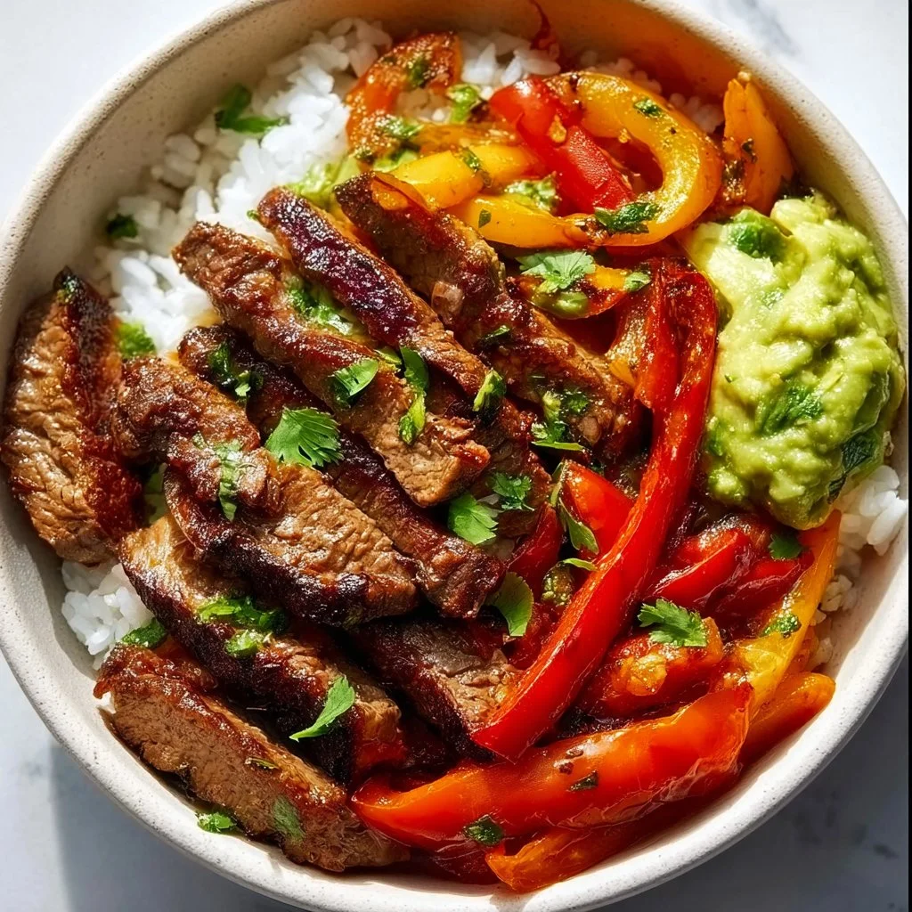 High Protein Steak Fajita Bowl 3 High Protein Steak Fajita Bowl