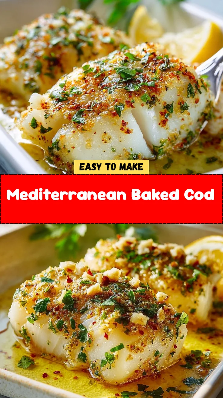 Mediterranean Baked Cod 2 Mediterranean Baked Cod