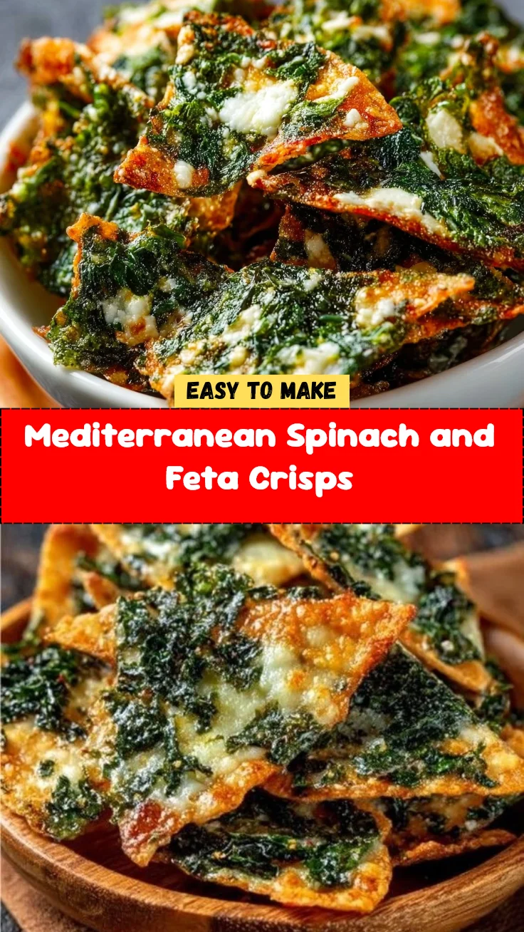 Mediterranean Spinach and Feta Crisps 2 Mediterranean Spinach and Feta Crisps