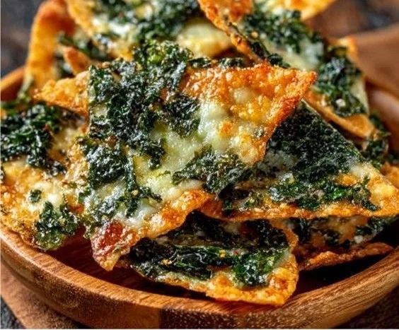 Mediterranean Spinach and Feta Crisps 3 Mediterranean Spinach and Feta Crisps