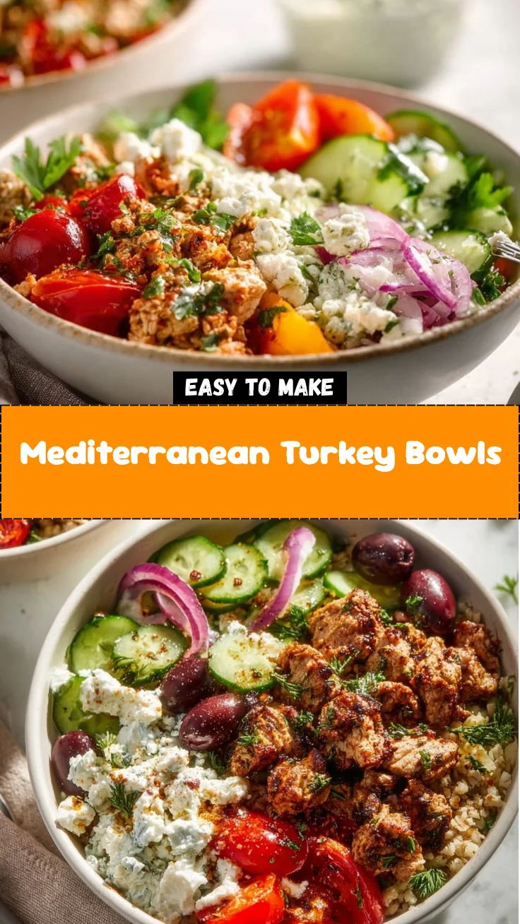 Mediterranean Turkey Bowls 2 Mediterranean Turkey Bowls
