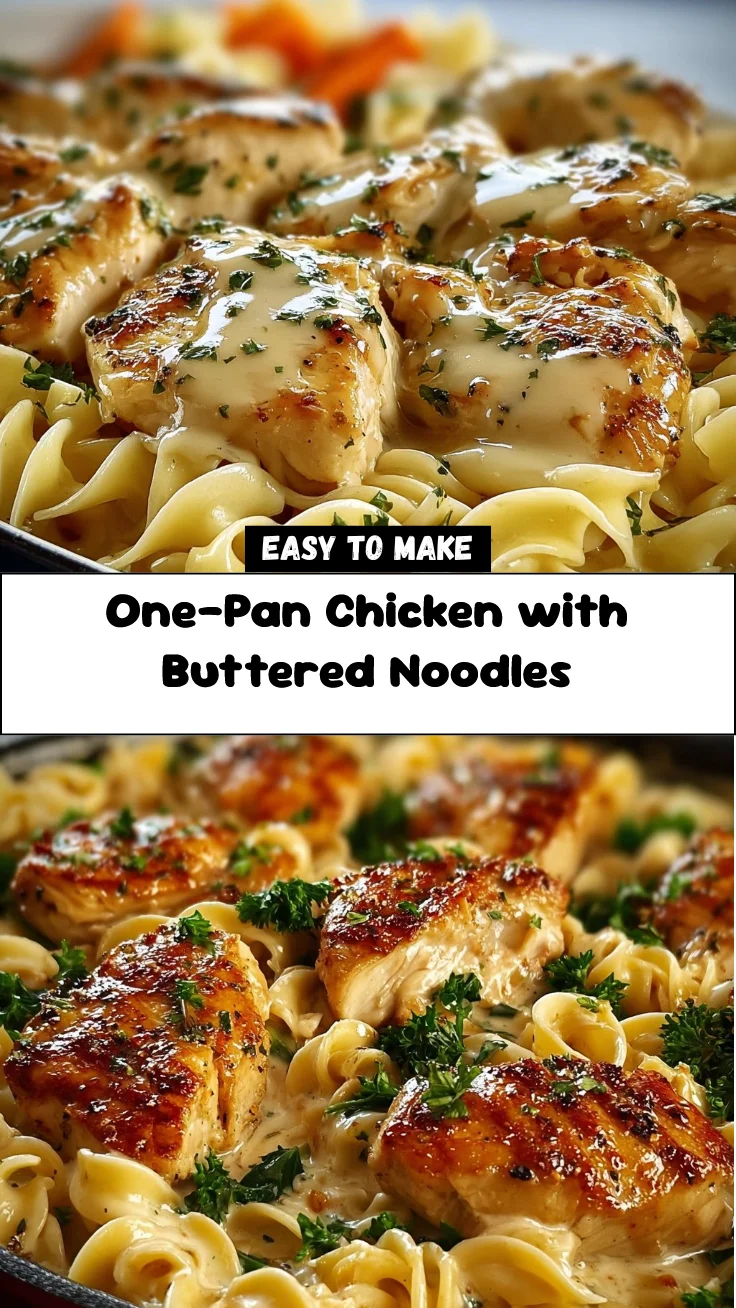 One-Pan Chicken with Buttered Noodles 2 One-Pan Chicken with Buttered Noodles