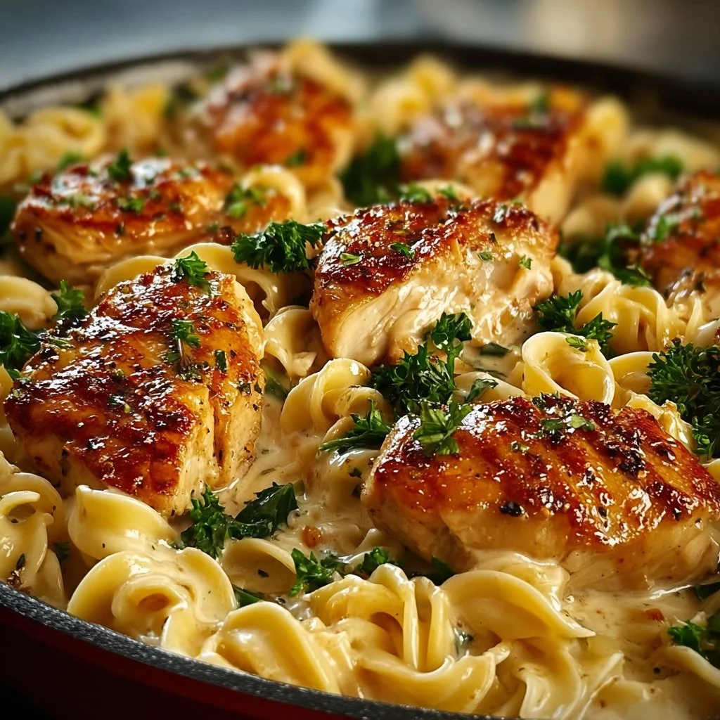 One-Pan Chicken with Buttered Noodles 3 One-Pan Chicken with Buttered Noodles