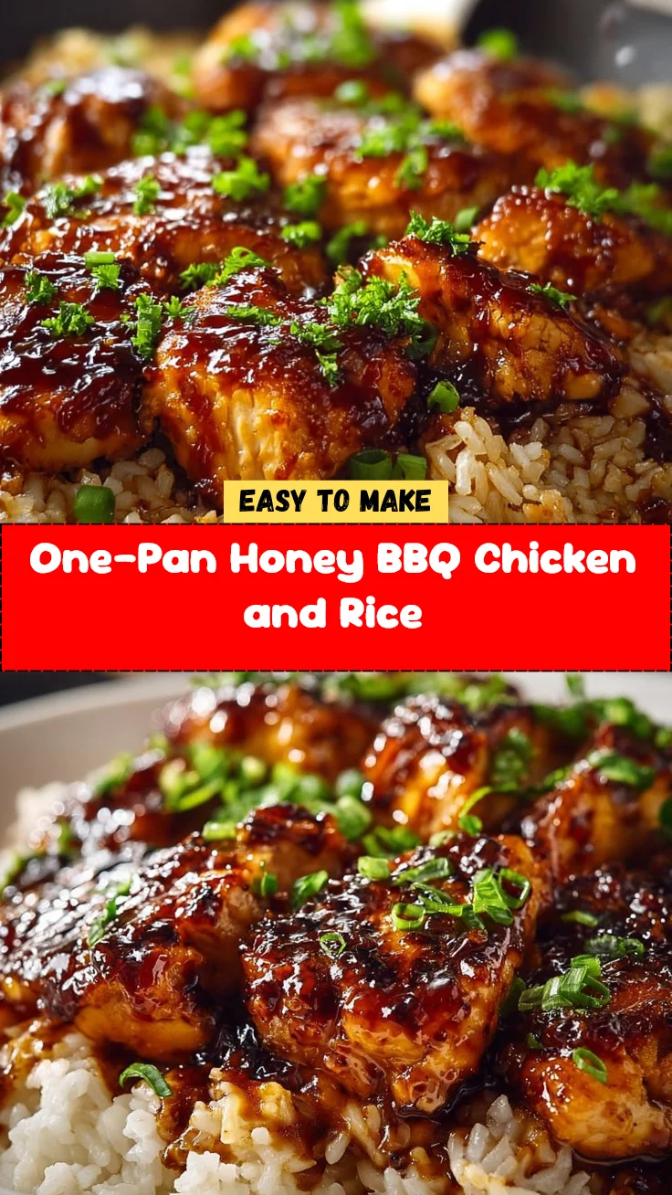 One-Pan Honey BBQ Chicken and Rice 2 One-Pan Honey BBQ Chicken and Rice