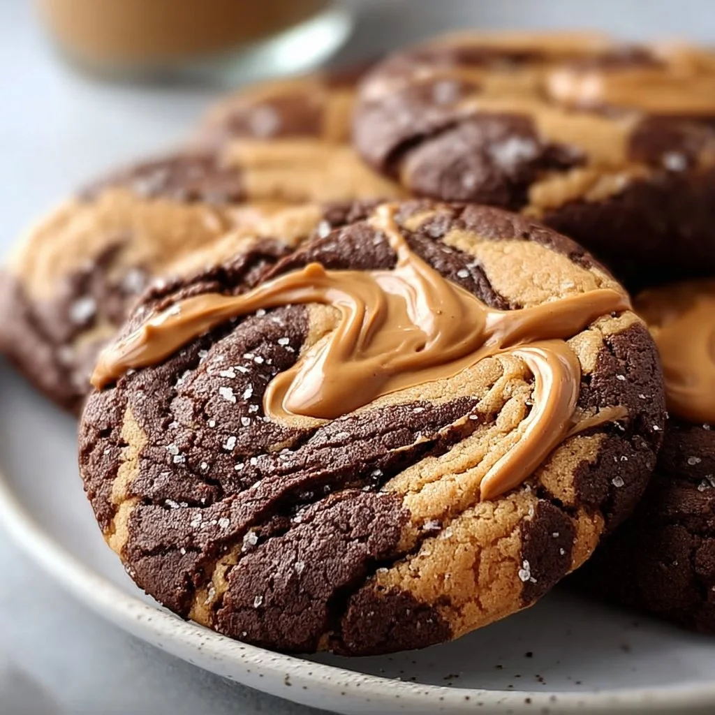 Peanut Butter Brownie Swirl Cookies 3 Peanut Butter Brownie Swirl Cookies