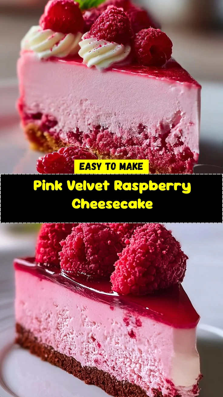 Pink Velvet Raspberry Cheesecake 2 Pink Velvet Raspberry Cheesecake
