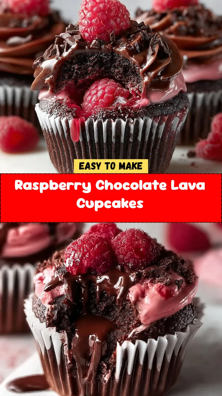 Raspberry Chocolate Lava Cupcakes 2 Raspberry Chocolate Lava Cupcakes