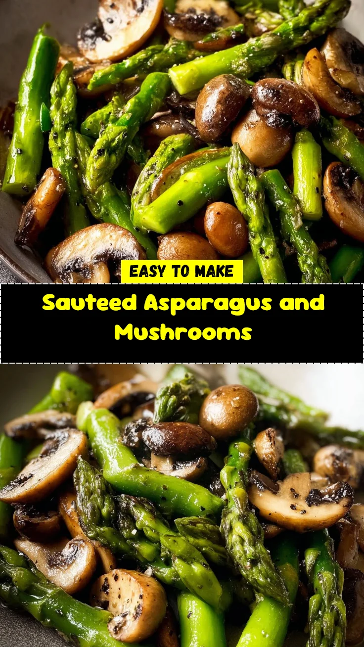 Sauteed Asparagus and Mushrooms 2 Sauteed Asparagus and Mushrooms