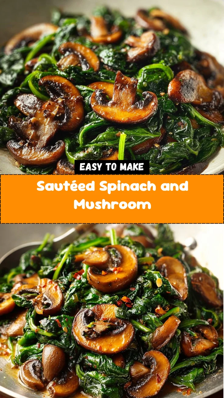 Sautéed Spinach and Mushroom 2 Sautéed Spinach and Mushroom