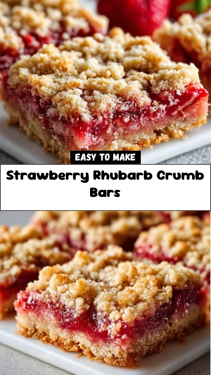 Strawberry Rhubarb Crumb Bars 2 Strawberry Rhubarb Crumb Bars