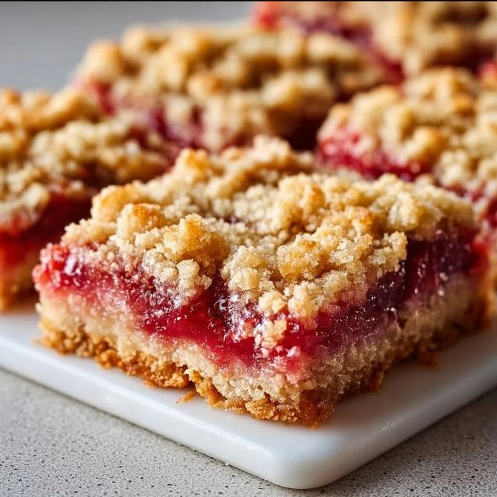 Strawberry Rhubarb Crumb Bars 3 Strawberry Rhubarb Crumb Bars Recipe