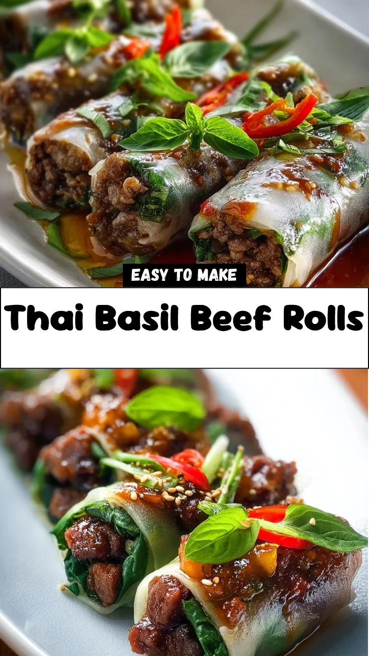 Thai Basil Beef Rolls 2 Thai Basil Beef Rolls